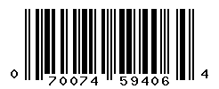 UPC barcode number 070074594064
