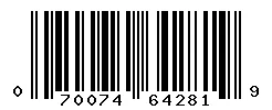 070074642819 barcode