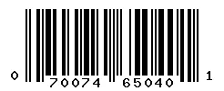 070074650401 barcode