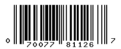 UPC barcode number 070077811267