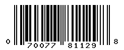 UPC barcode number 070077811298