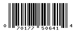 UPC barcode number 070177506414