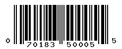 UPC 070183500055 barcode image