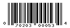 UPC barcode number 070203000534