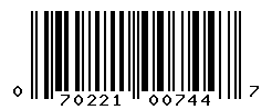 UPC barcode number 070221007447