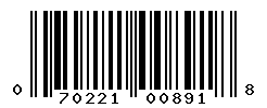 UPC barcode number 070221008918