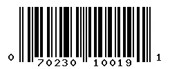 UPC barcode 070230100191