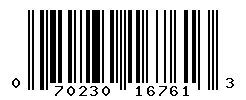 UPC barcode number 070230167613