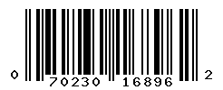 UPC barcode number 070230168962