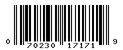 UPC barcode 070230171719