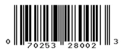 UPC barcode 070253280023