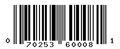 UPC barcode number 070253600081
