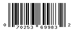 upc 070253699832 barcode image