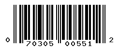 upc 070305005512 barcode image