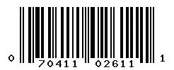 UPC barcode 070411026111