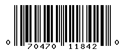 UPC barcode number 070470118420