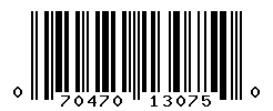 UPC barcode number 070470130750