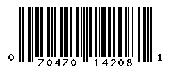 UPC barcode number 070470142081