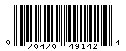 UPC barcode number 070470491424