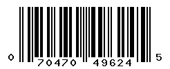 UPC barcode number 070470496245