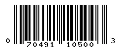 UPC 070491105003 barcode image