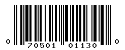upc 070501011300 barcode image