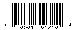 upc 070501017104 barcode image