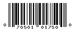 upc 070501017500 barcode image