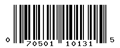 UPC barcode number 070501101315