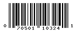 UPC barcode 070501103241