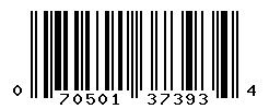 UPC barcode number 070501373934