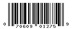 UPC barcode number 070609012759