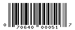 UPC barcode 070640000517