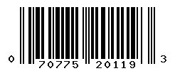 UPC barcode number 070775201193