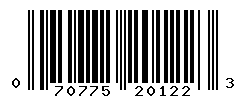 UPC barcode number 070775201223
