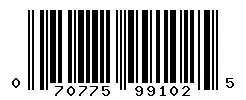 UPC barcode 070775991025