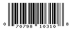 UPC barcode 070798103108