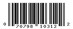UPC barcode 070798103122