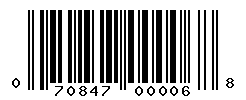 upc 070847000068 barcode image