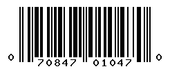 UPC barcode number 070847010470