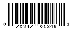 UPC barcode number 070847012481