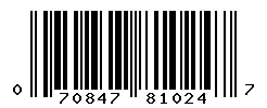 upc 070847810247 barcode image