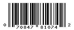 upc 070847810742 barcode image