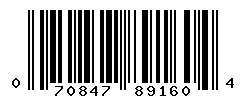 UPC barcode 070847891604