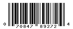 UPC barcode number 070847892724