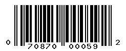 UPC barcode number 070870000592