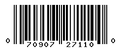upc 070907271100 barcode image