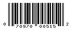 UPC barcode number 070970005152