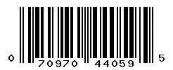 UPC barcode 070970440595