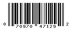 UPC barcode number 070970471292